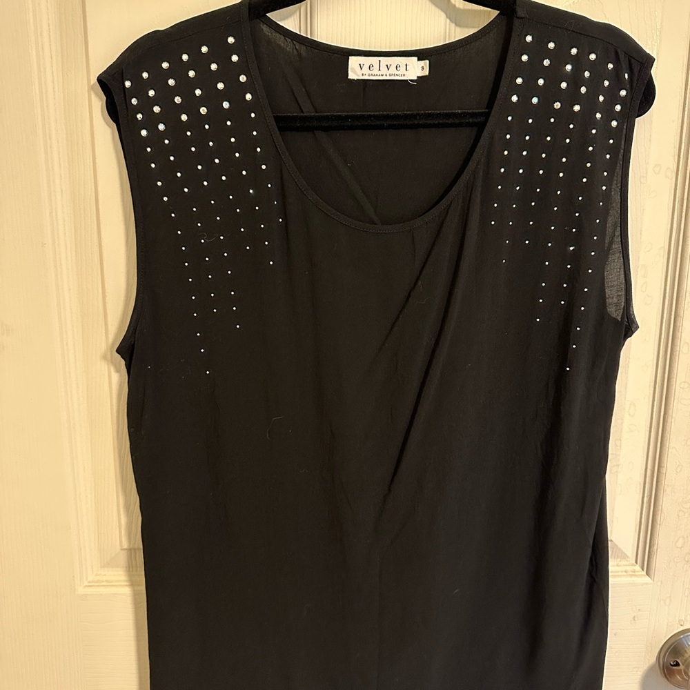Velvet Embellished Tank